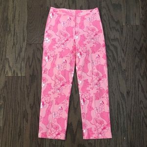 Lilly Pulitzer Pink Floral & lioness print